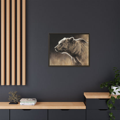 "Grizzly" Framed Canvas