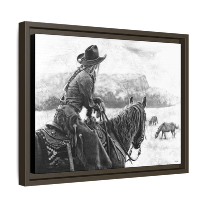 "Bridles and Braids" Framed Canvas