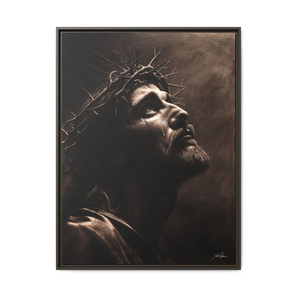 "With His Stripes We Are Healed" Framed Canvas