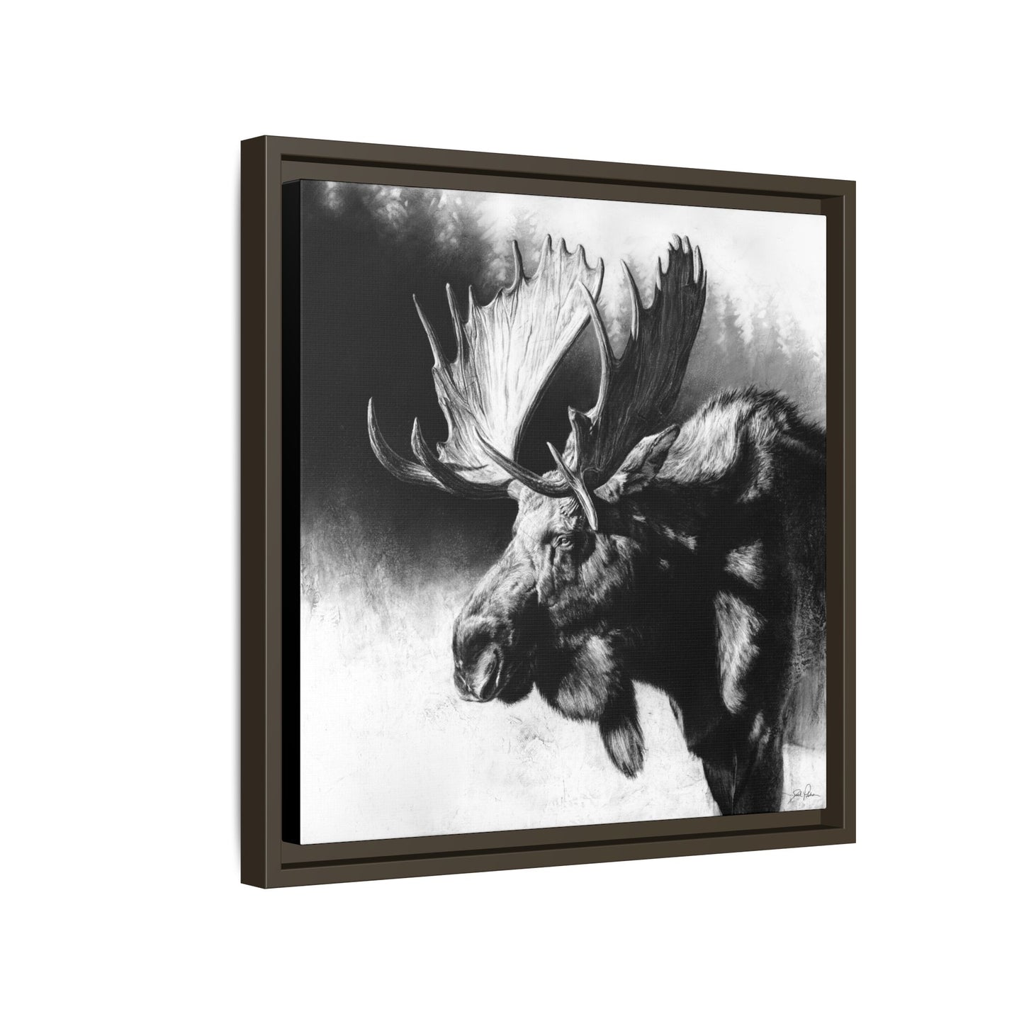 "Formida-bull" Framed Canvas