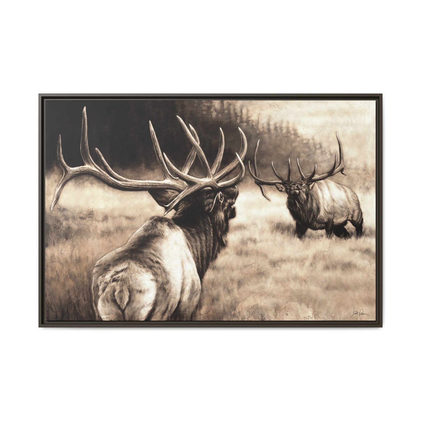 "Ready to Rumble" Framed Canvas