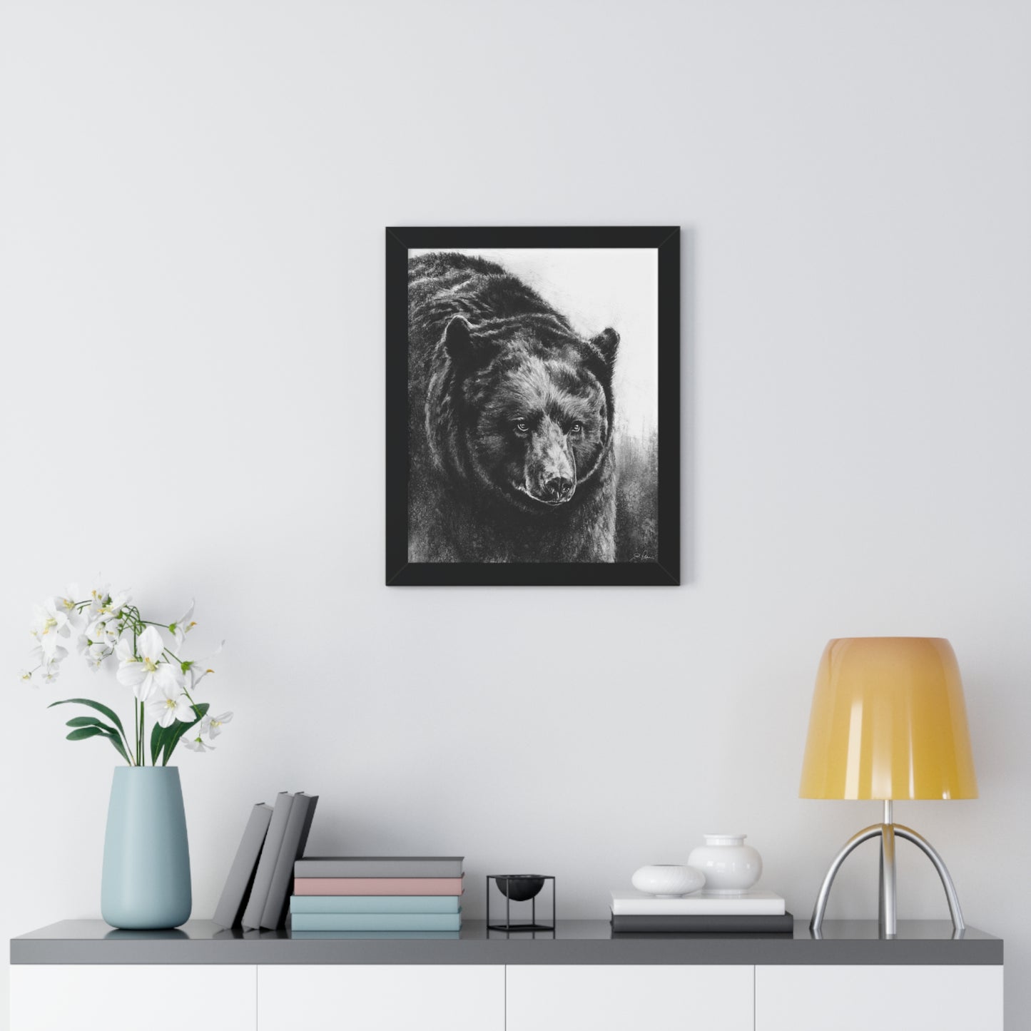 "Black Bear" Framed Paper Print