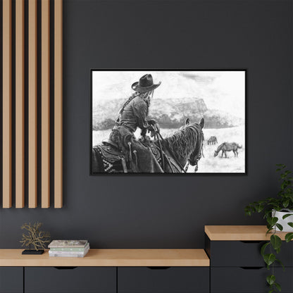 "Bridles and Braids" Framed Canvas