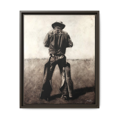 "Cowboy" Framed Canvas