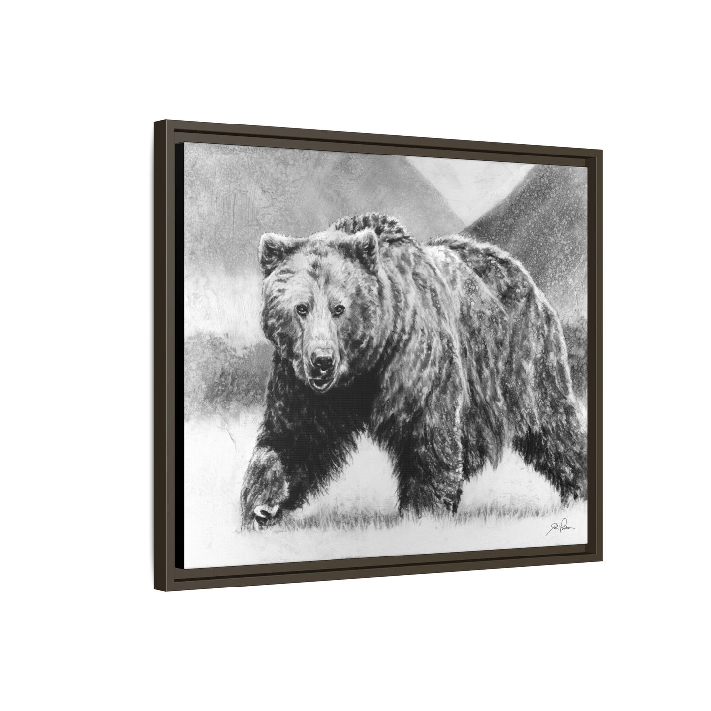 Grizzly II" Framed Canvas