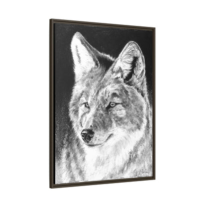 "Coyote II" Framed Canvas