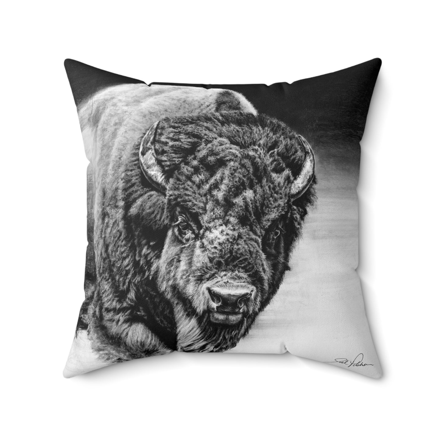 "Heavyweight Champ" Square Pillow.