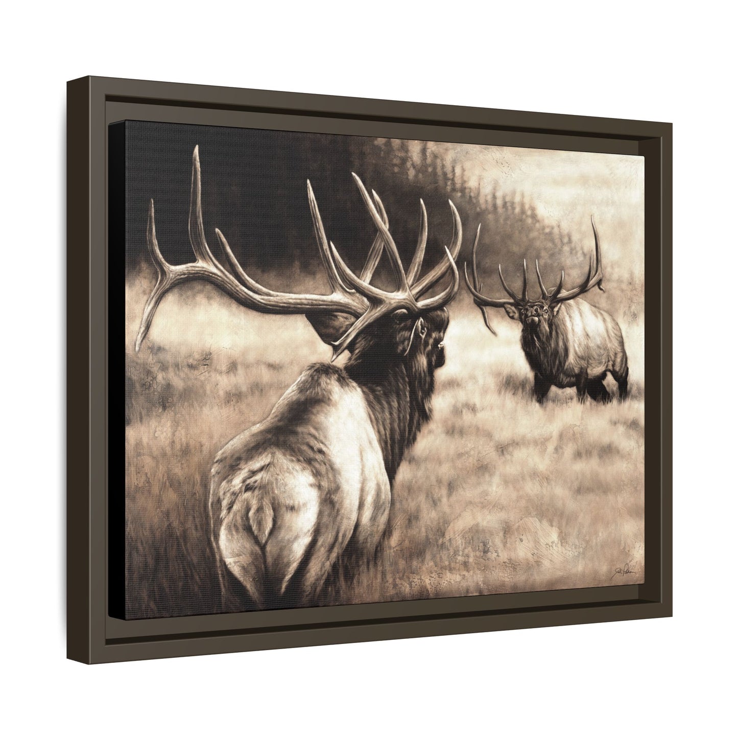 "Ready to Rumble" Framed Canvas