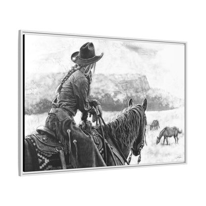 "Bridles and Braids" Framed Canvas