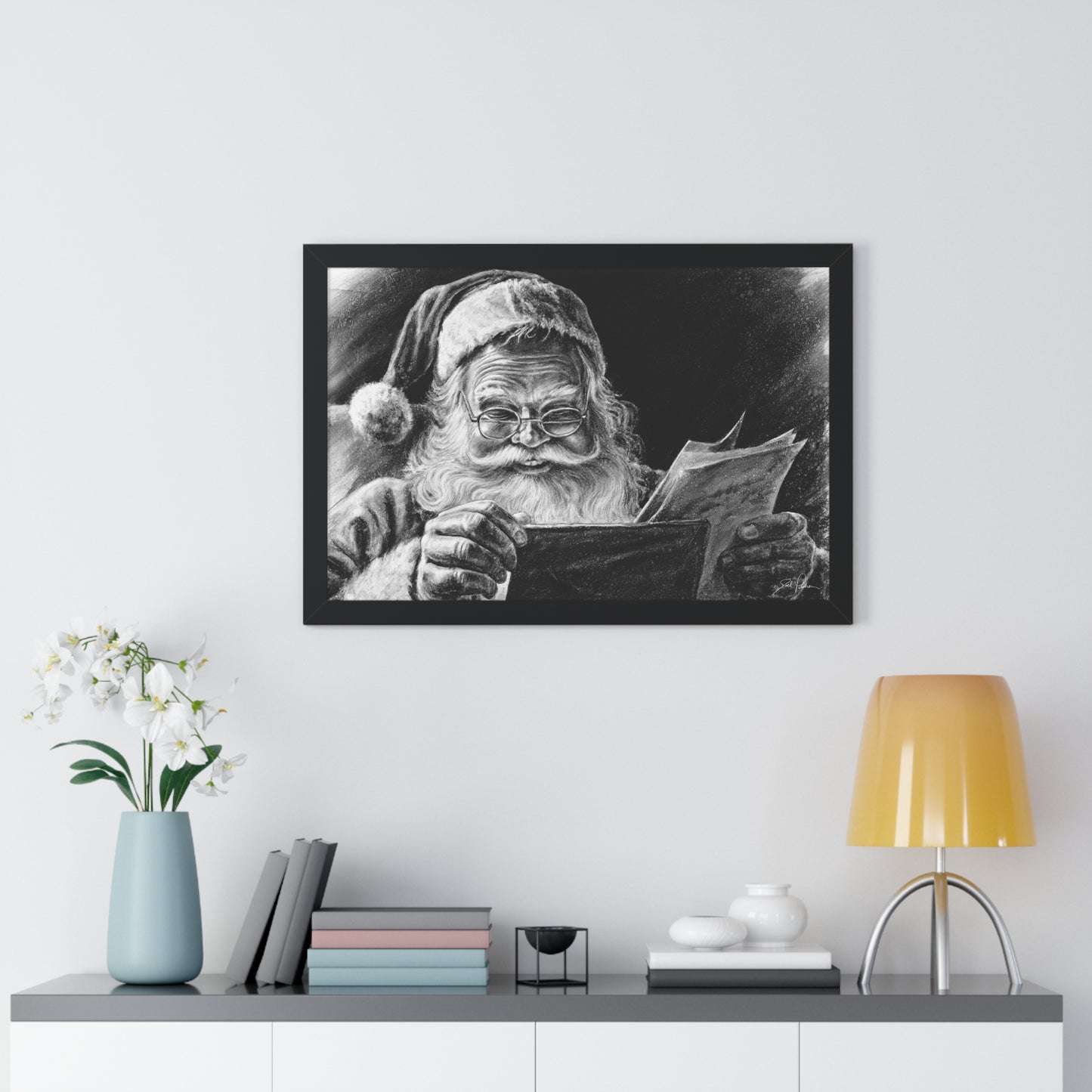 "Dear Santa" Framed Paper Print
