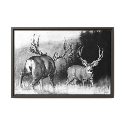 "Face Off" Framed Canvas
