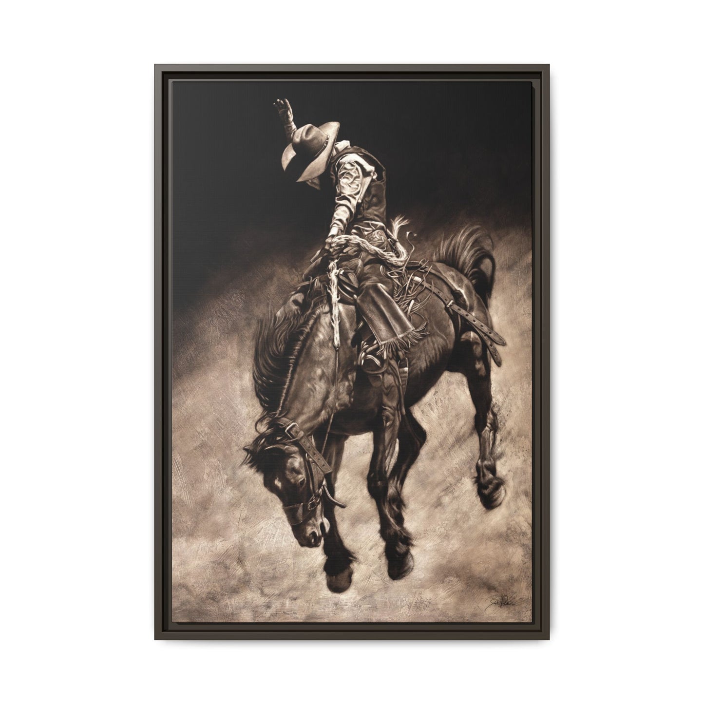 "Giddy Up" Framed Canvas