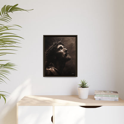 "With His Stripes We Are Healed" Framed Canvas