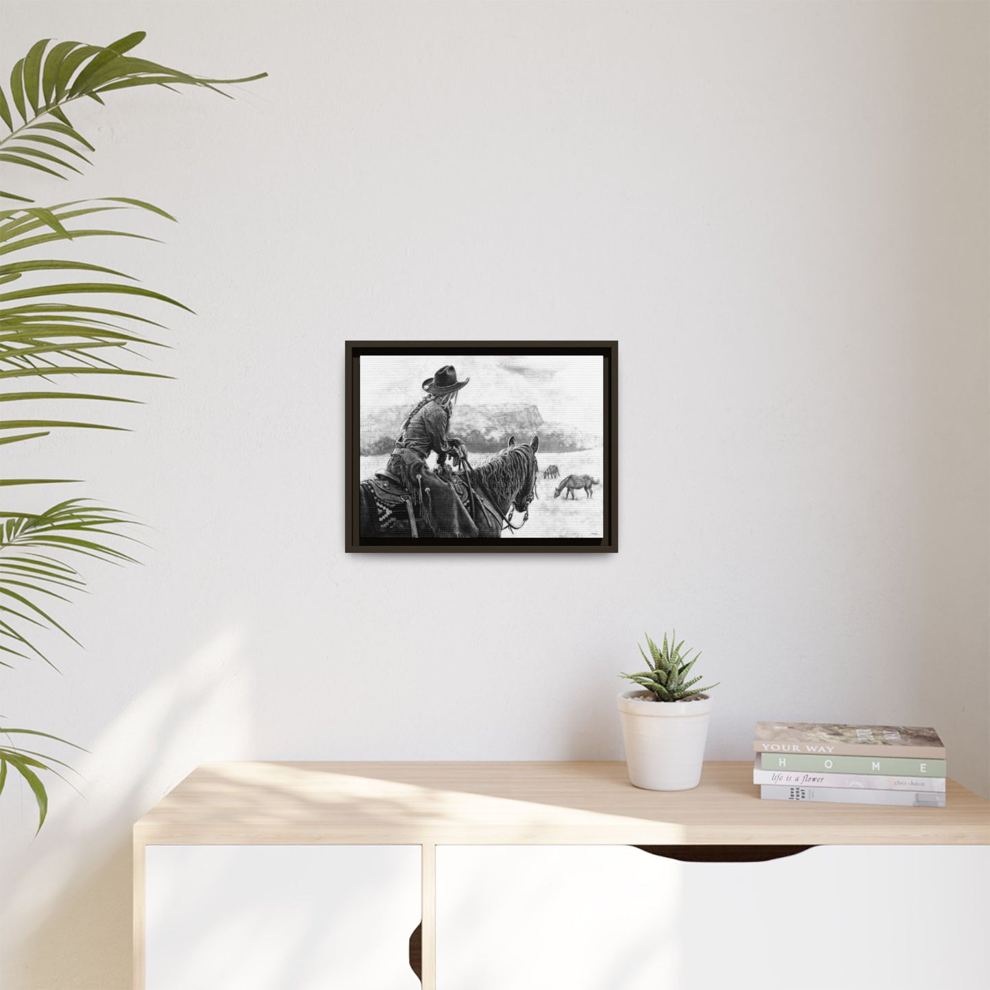 "Bridles and Braids" Framed Canvas