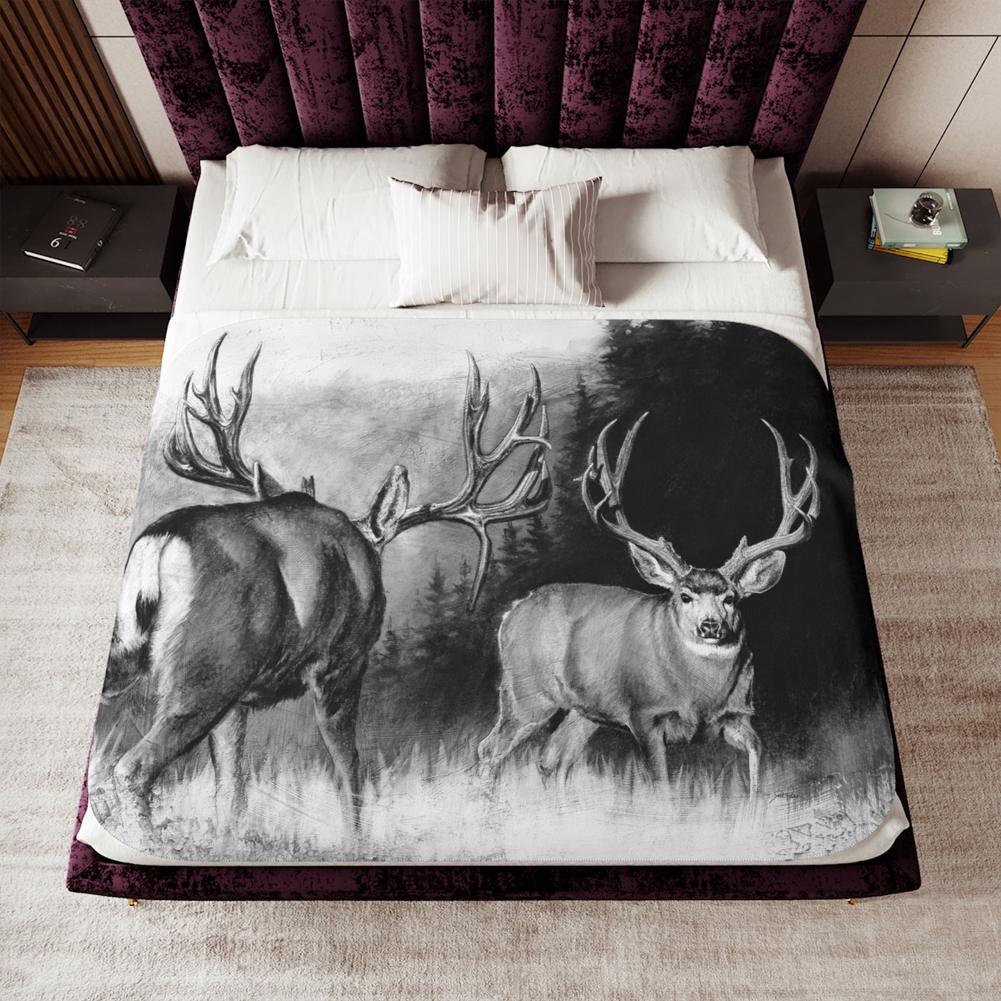 "Face Off" Sherpa Blanket.