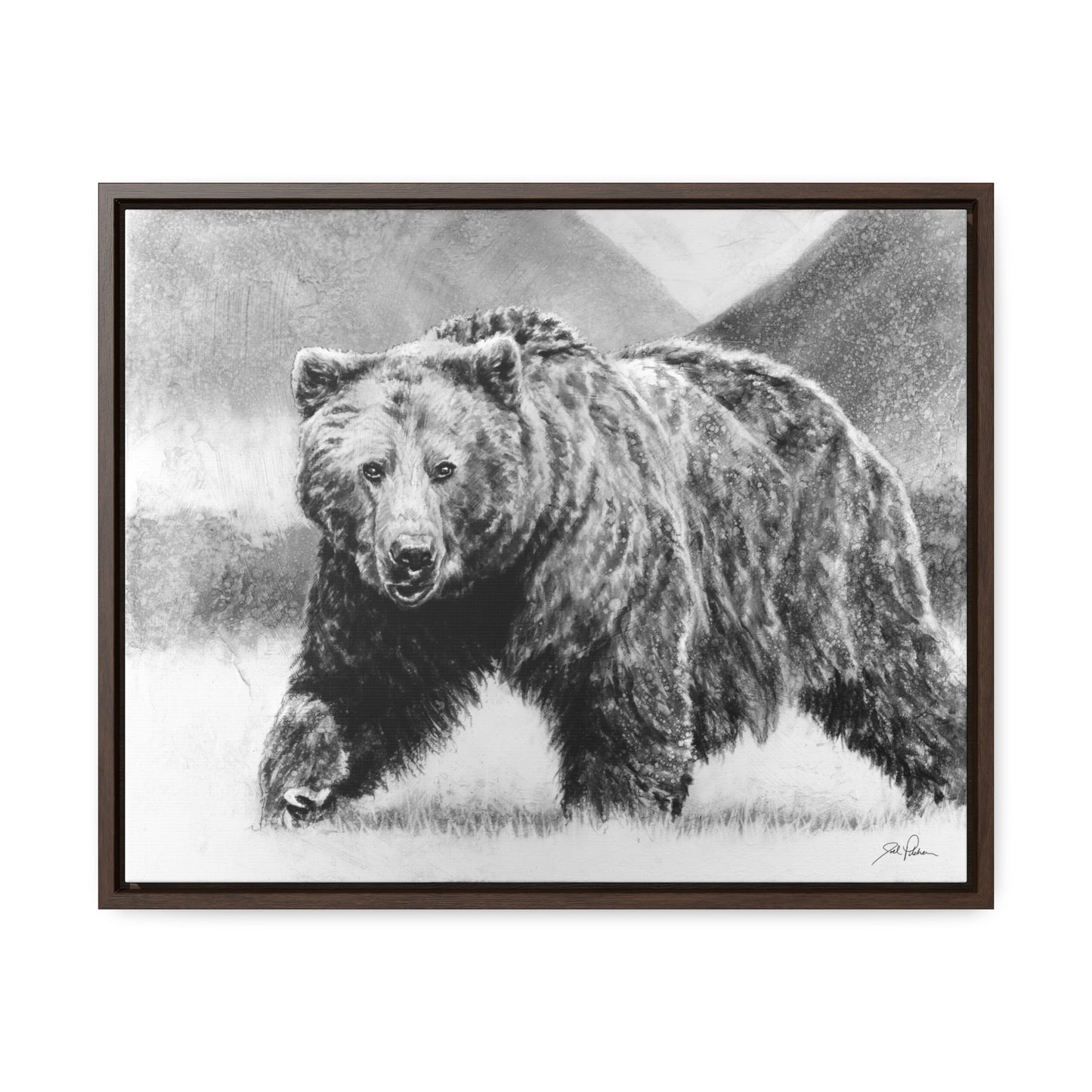 "Grizzly II" Gallery Wrapped/Framed Canvas