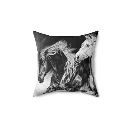 "Dynamic Duo" Square Pillow.