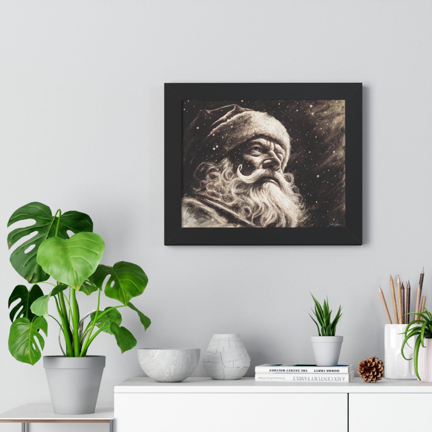 "Kris Kringle" Framed Paper Print