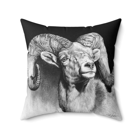 "Bighorn" Square Pillow.