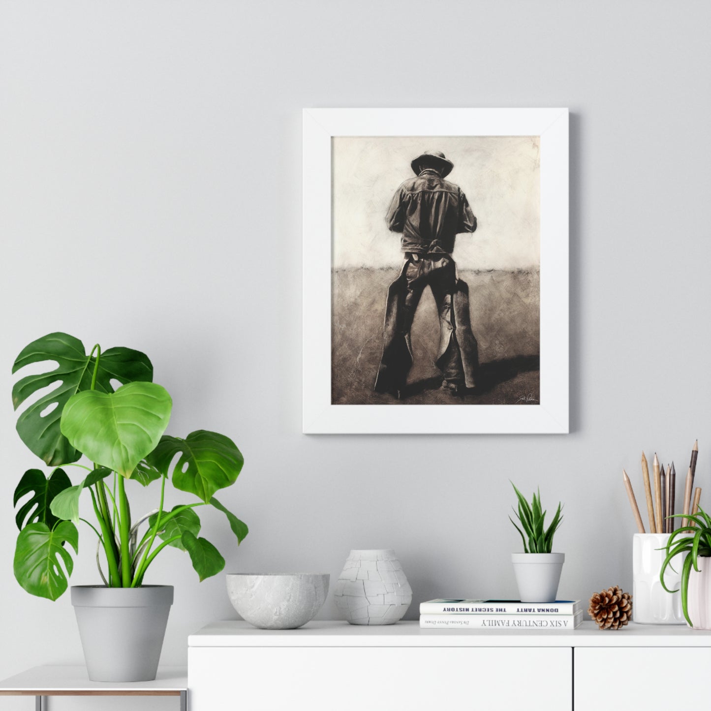 "Cowboy" Framed Paper Print