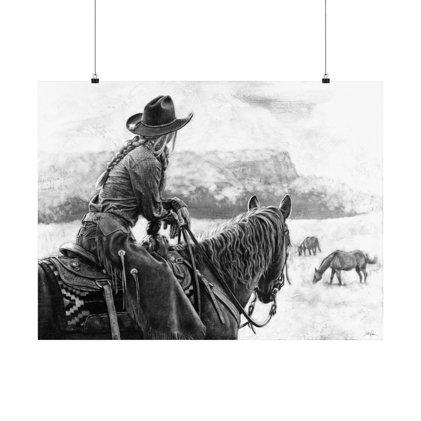 "Bridles and Braids" Premium Matte Paper Print