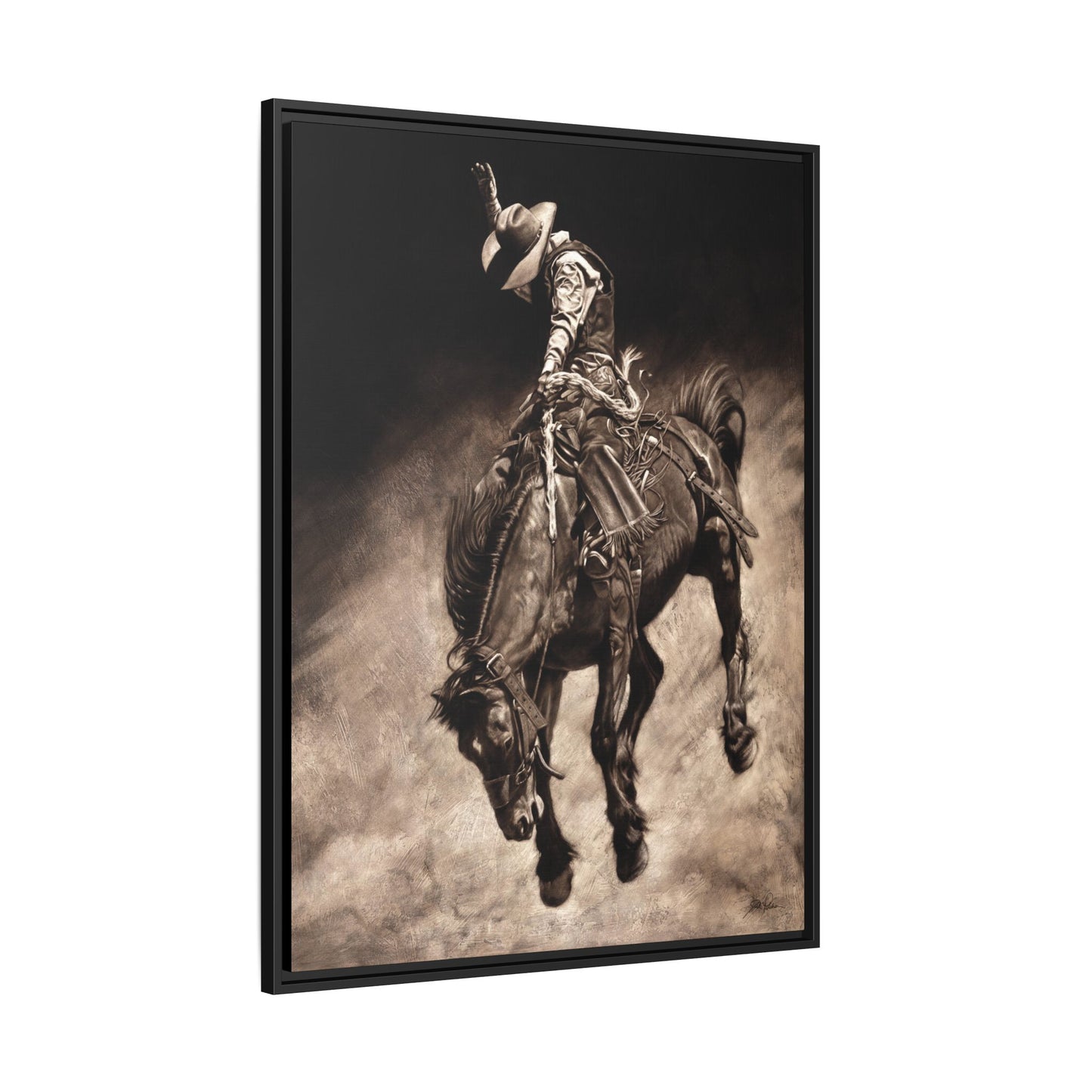 "Giddy Up" Framed Canvas