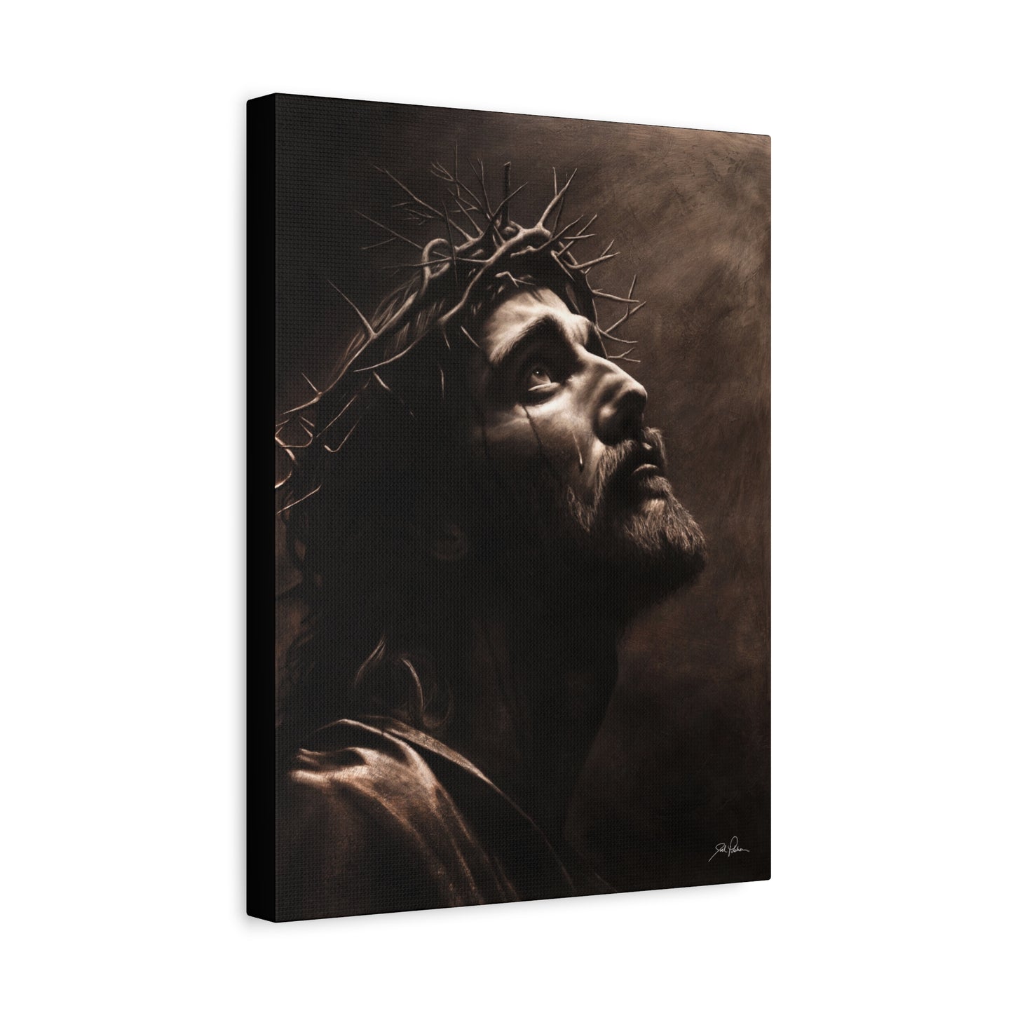 "With His Stripes We Are Healed" Stretched Canvas