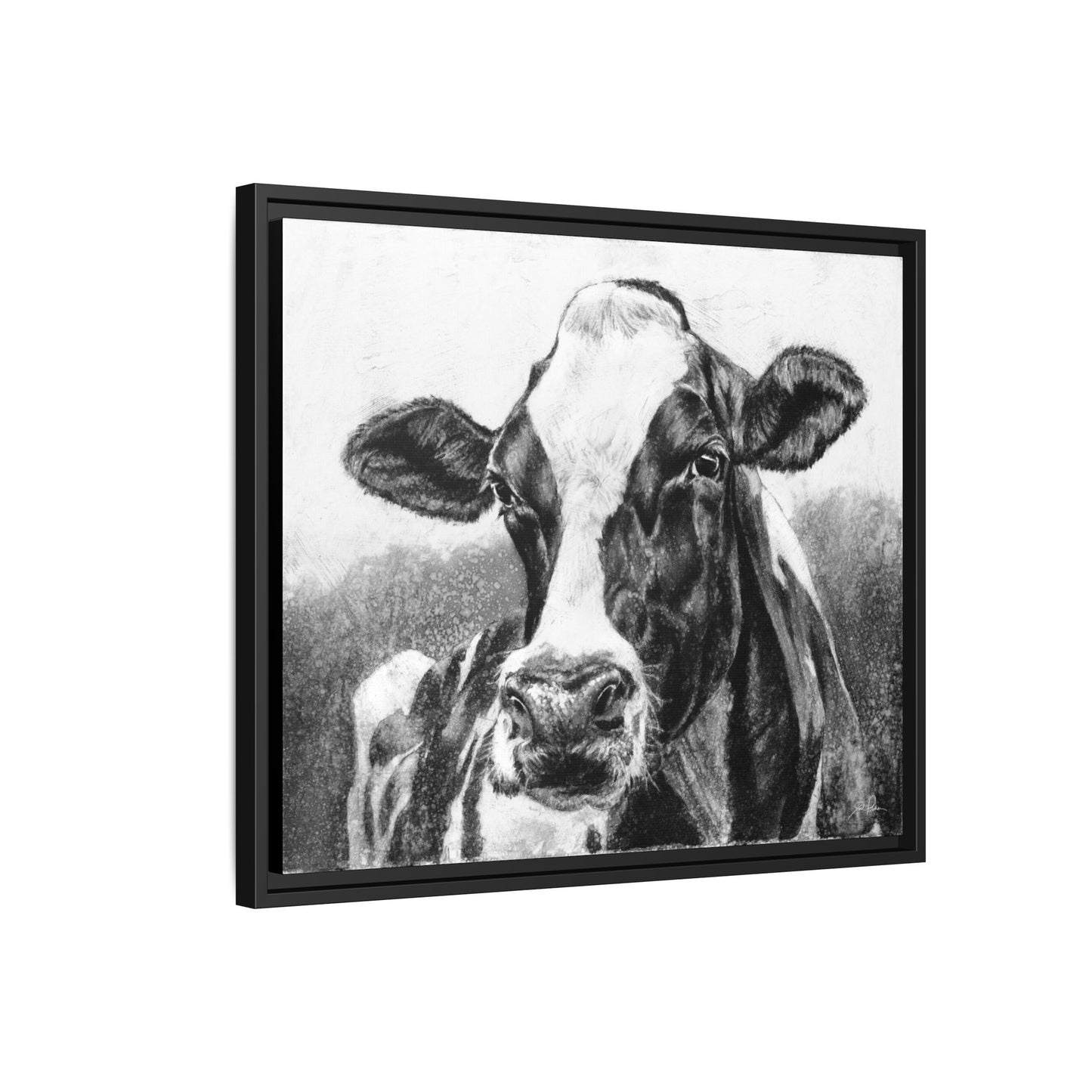 "Holstein" Framed Canvas