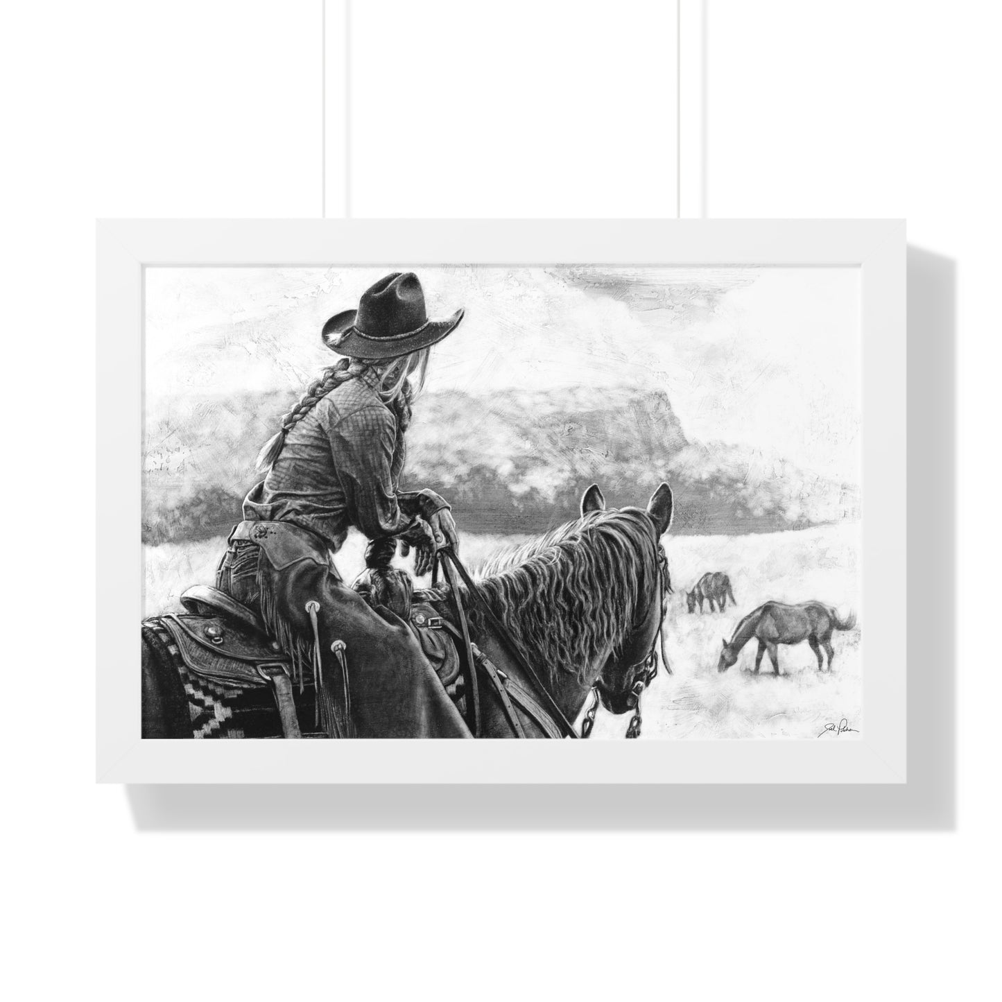 "Bridles and Braids" Framed Paper Print