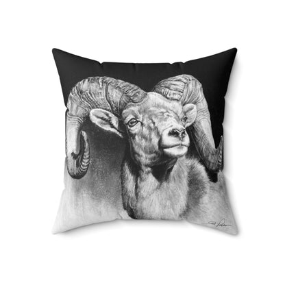 "Bighorn" Square Pillow.