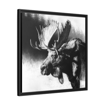 "Formida-bull" Framed Canvas