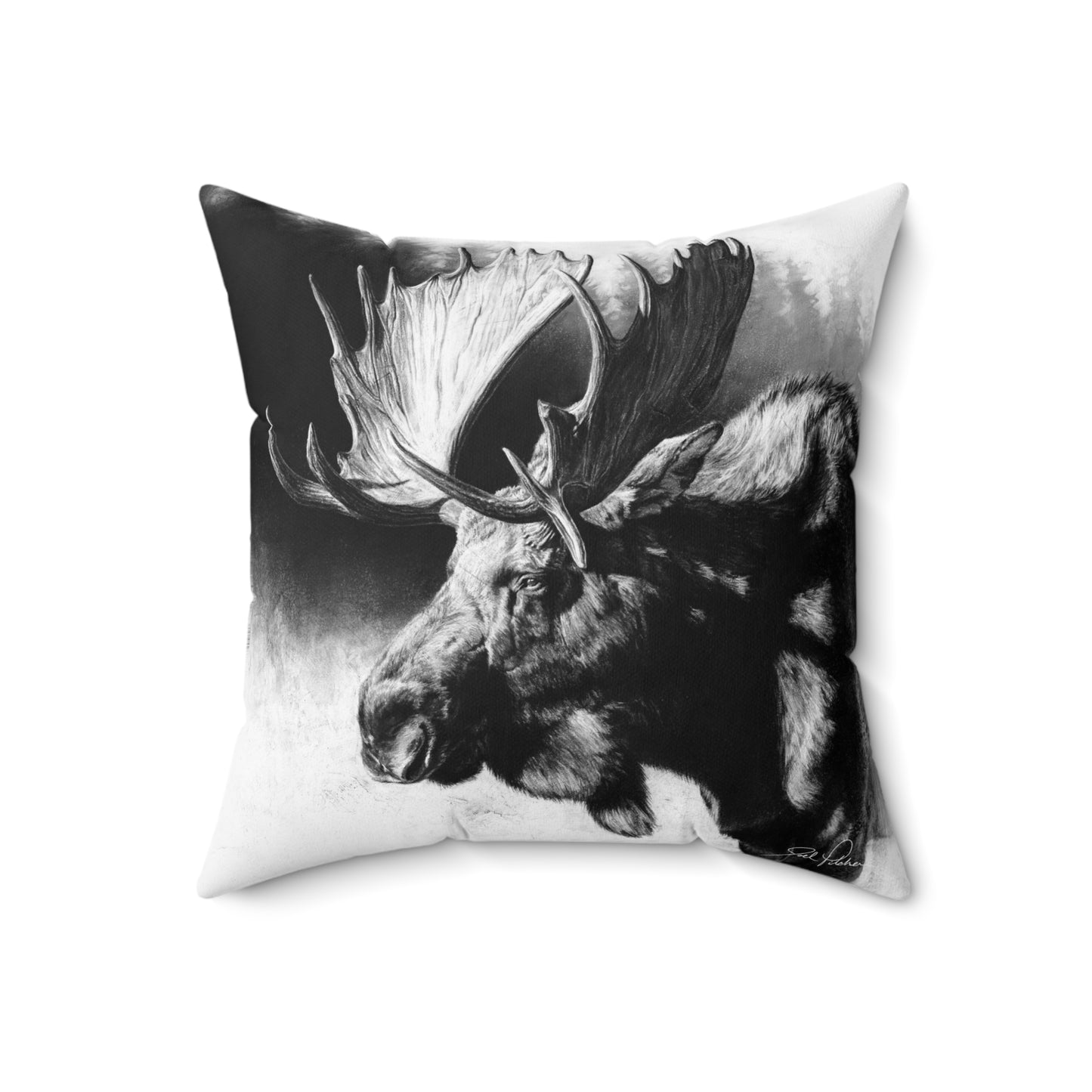 "Formida-bull" Square Pillow.