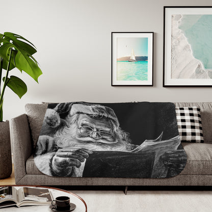 "Dear Santa" Sherpa Blanket.