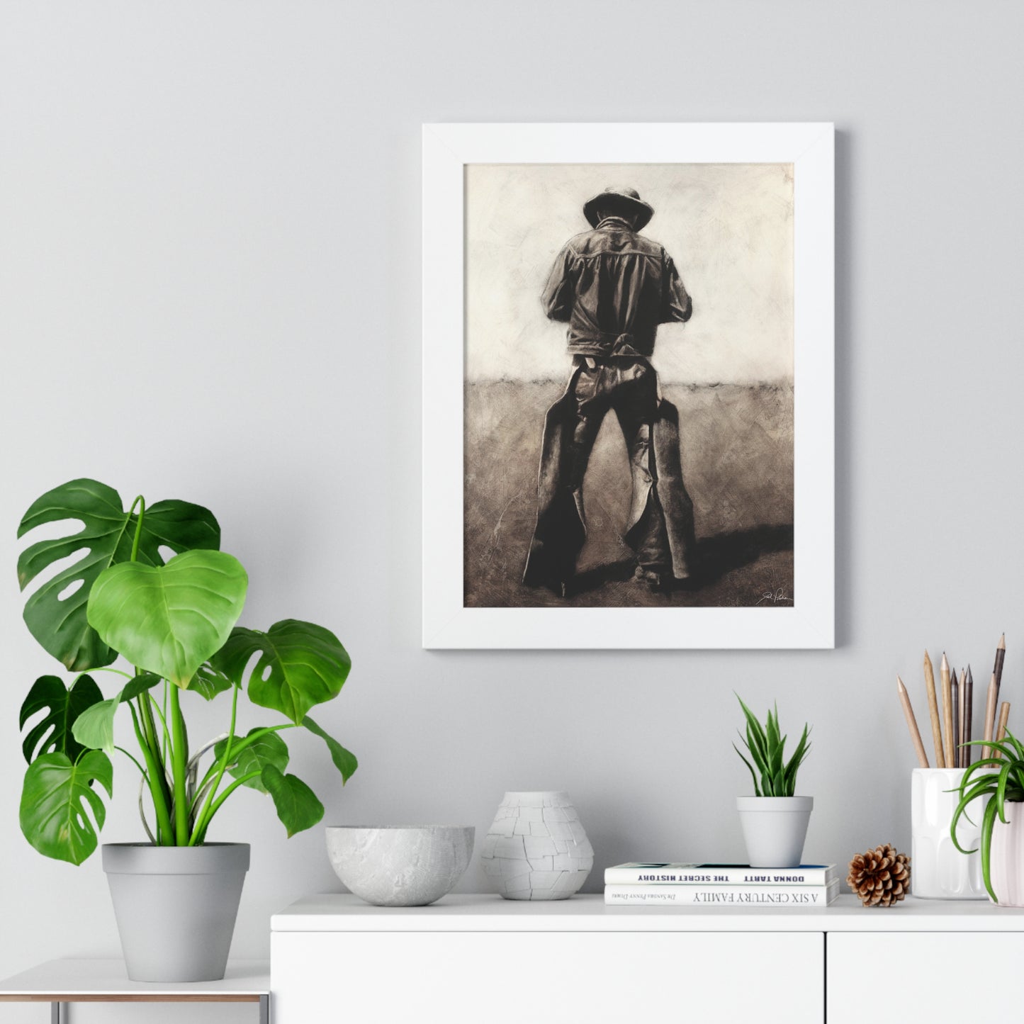 "Cowboy" Framed Paper Print