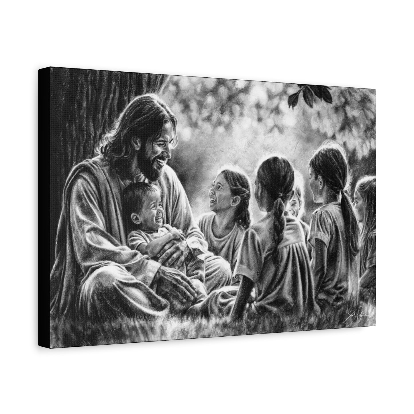 "Bless the Little Ones" Stretched Canvas