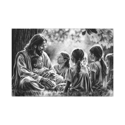 "Bless the Little Ones" Stretched Canvas