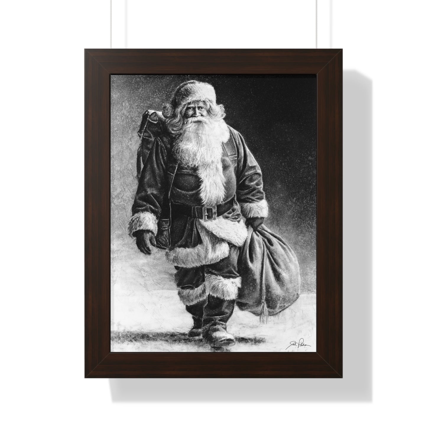 "Right Down Santa Claus Lane" Framed Paper Print