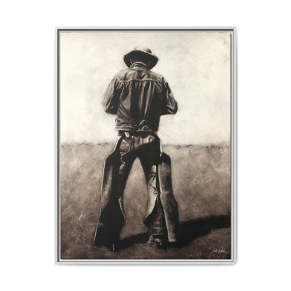 "Cowboy" Framed Canvas
