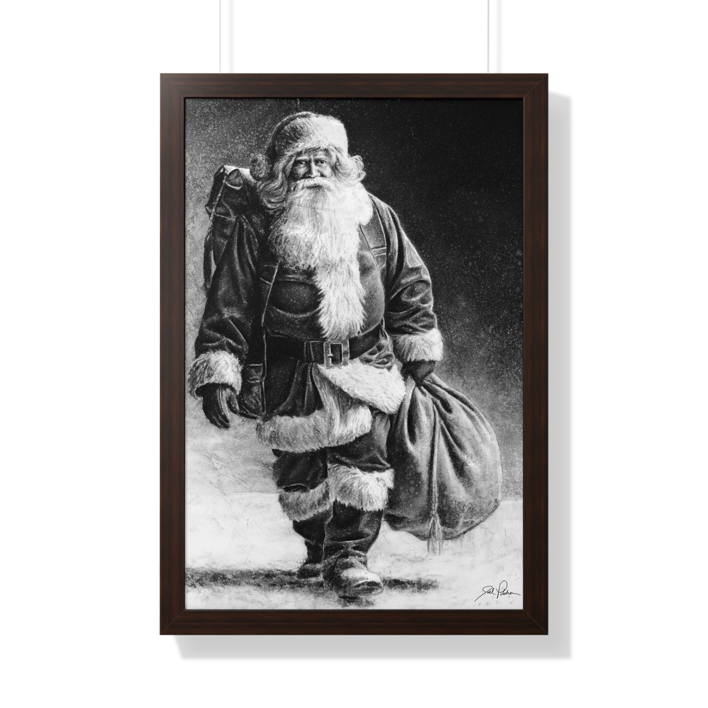 "Right Down Santa Claus Lane" Framed Paper Print