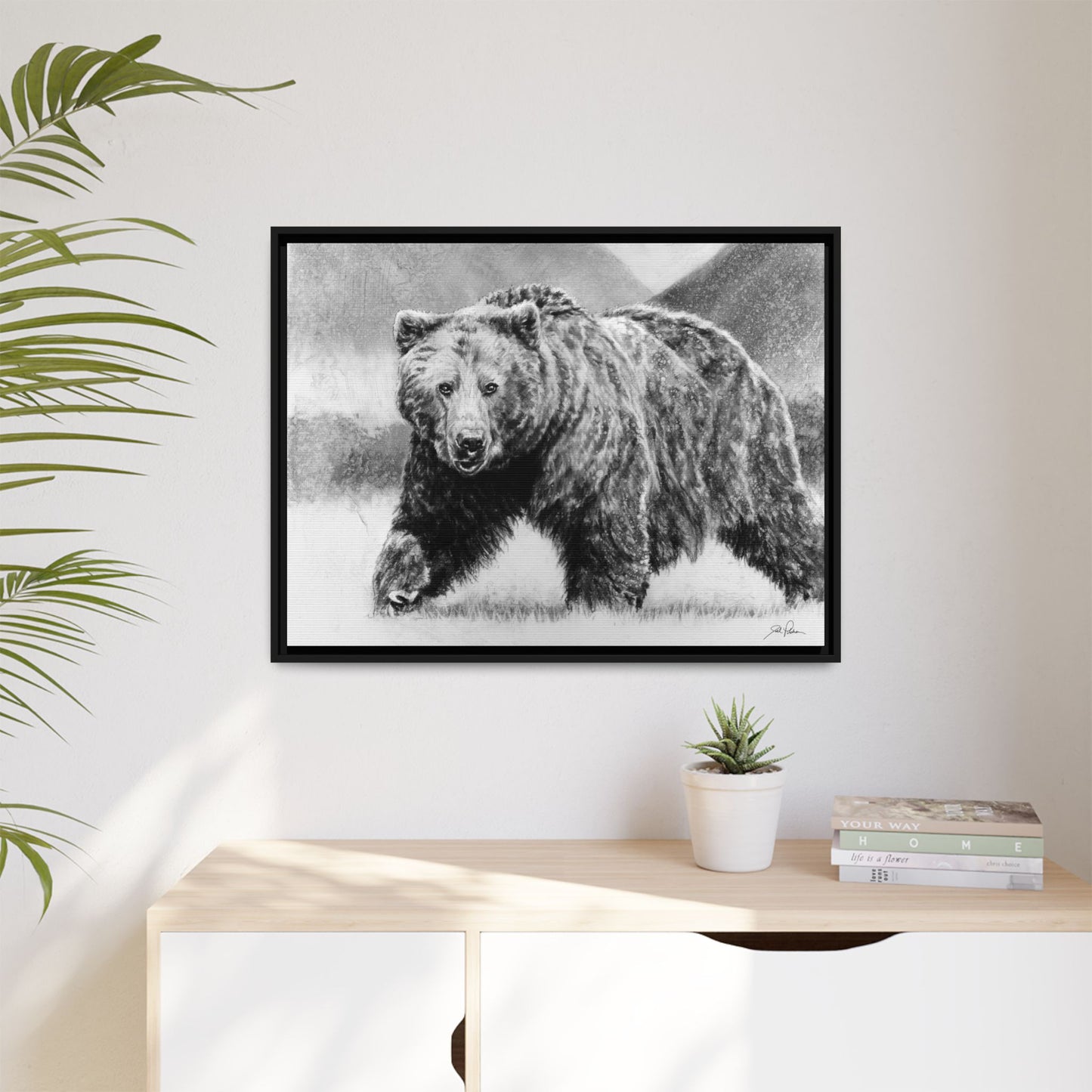 Grizzly II" Framed Canvas