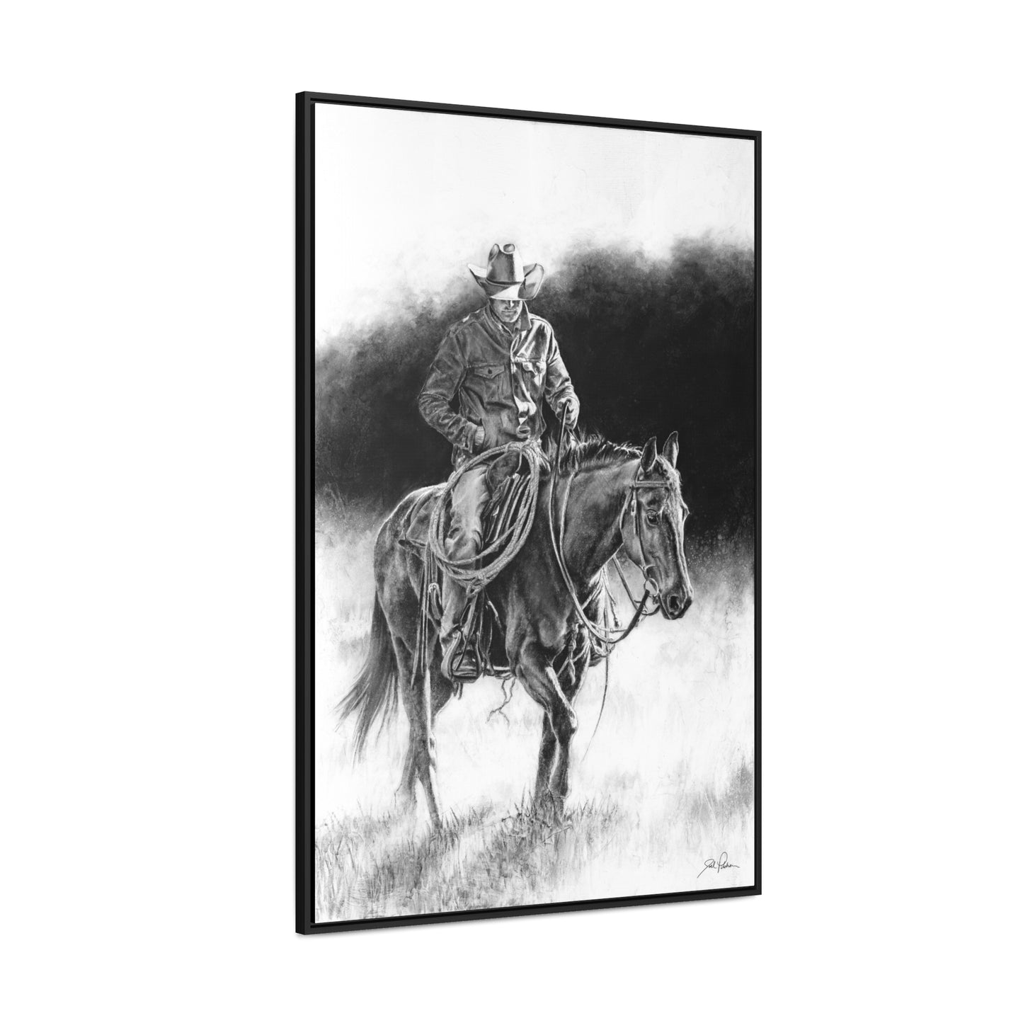 "Ridin' for the Brand" Gallery Wrapped/Framed Canvas