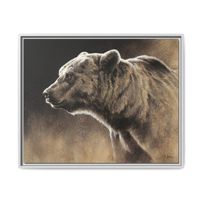 "Grizzly" Framed Canvas