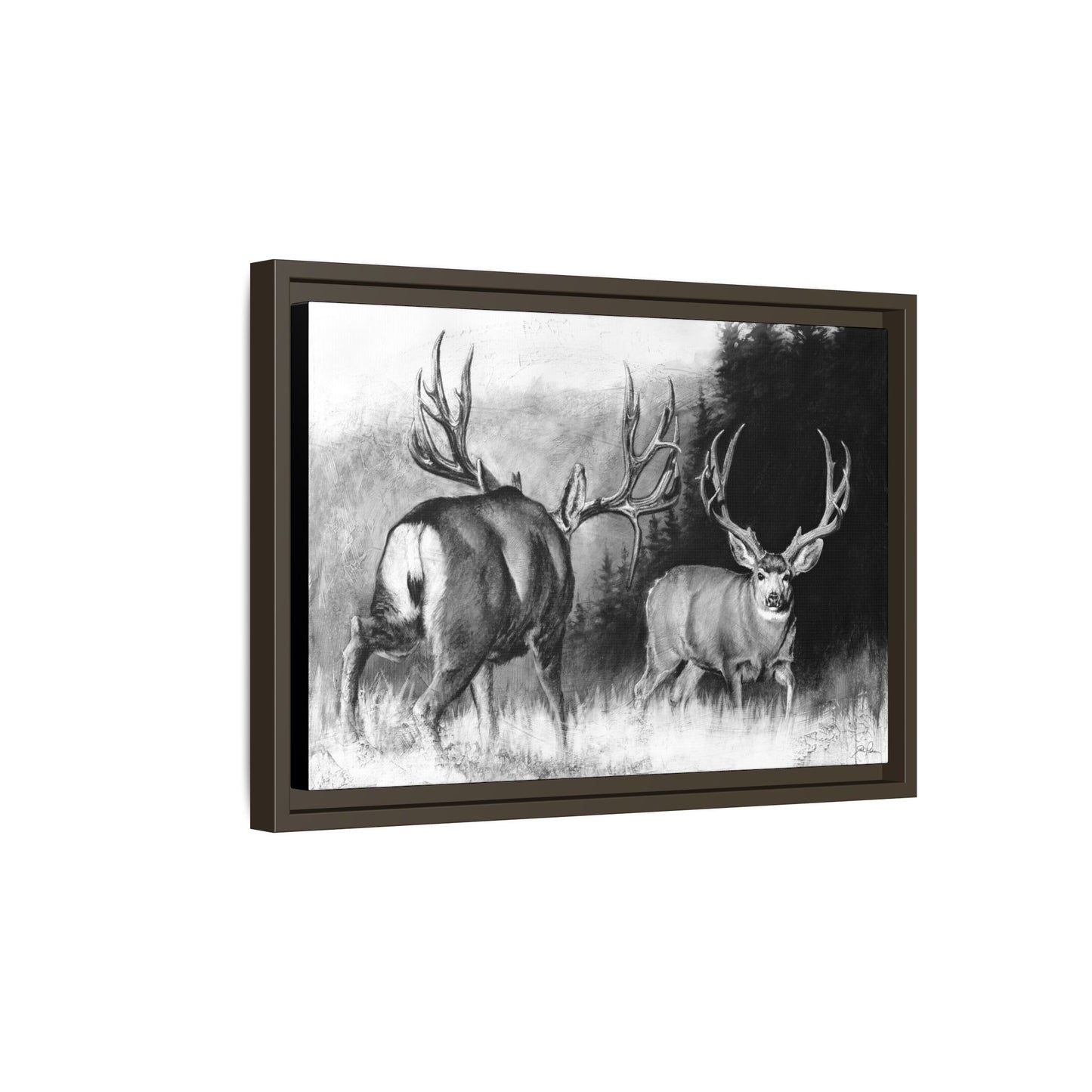 "Face Off" Framed Canvas