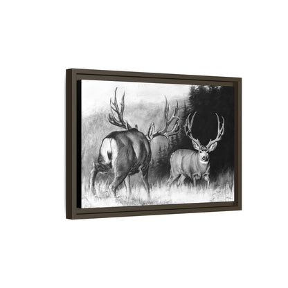"Face Off" Framed Canvas