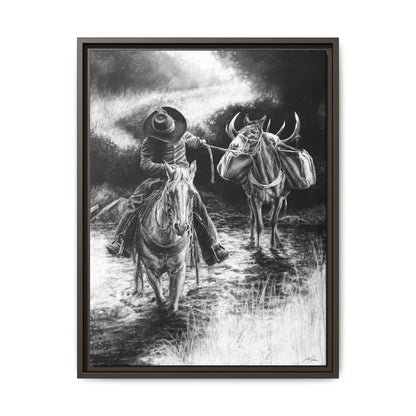 "Shallow Crossing" Framed Canvas