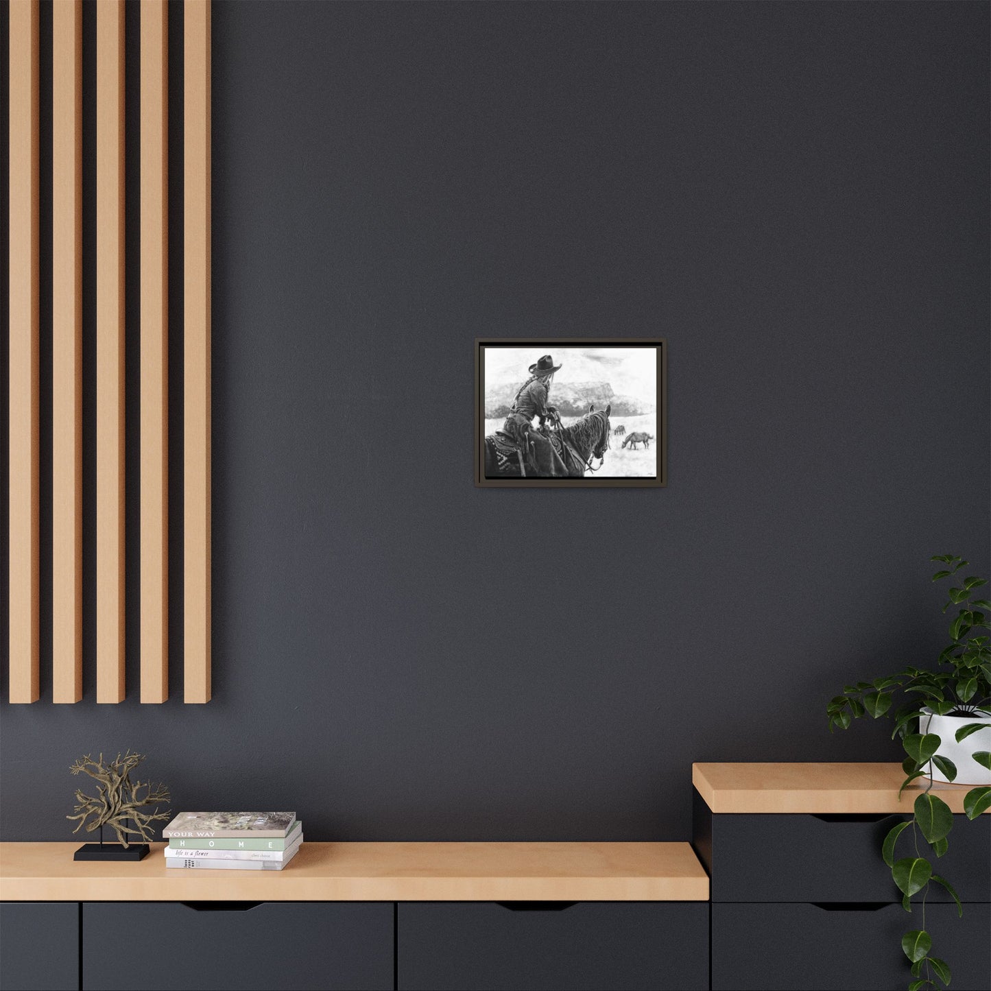 "Bridles and Braids" Framed Canvas