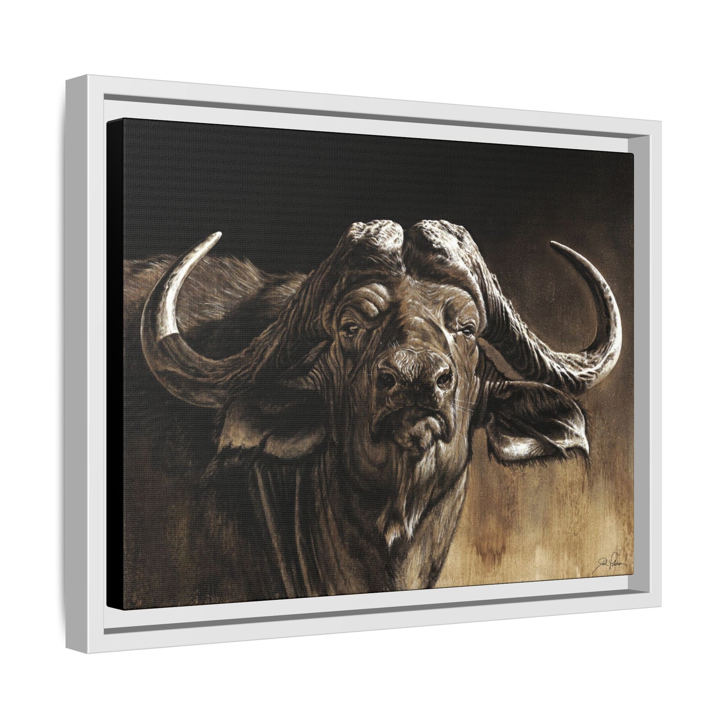 "Debt Collector" Framed Canvas