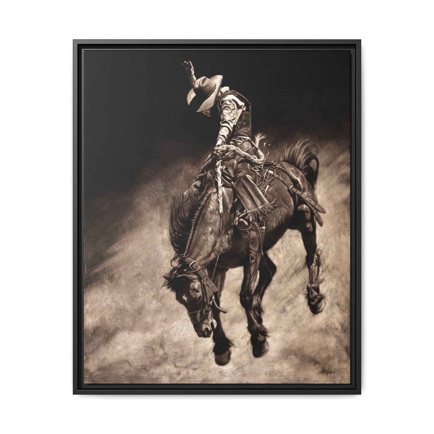 "Giddy Up" Framed Canvas
