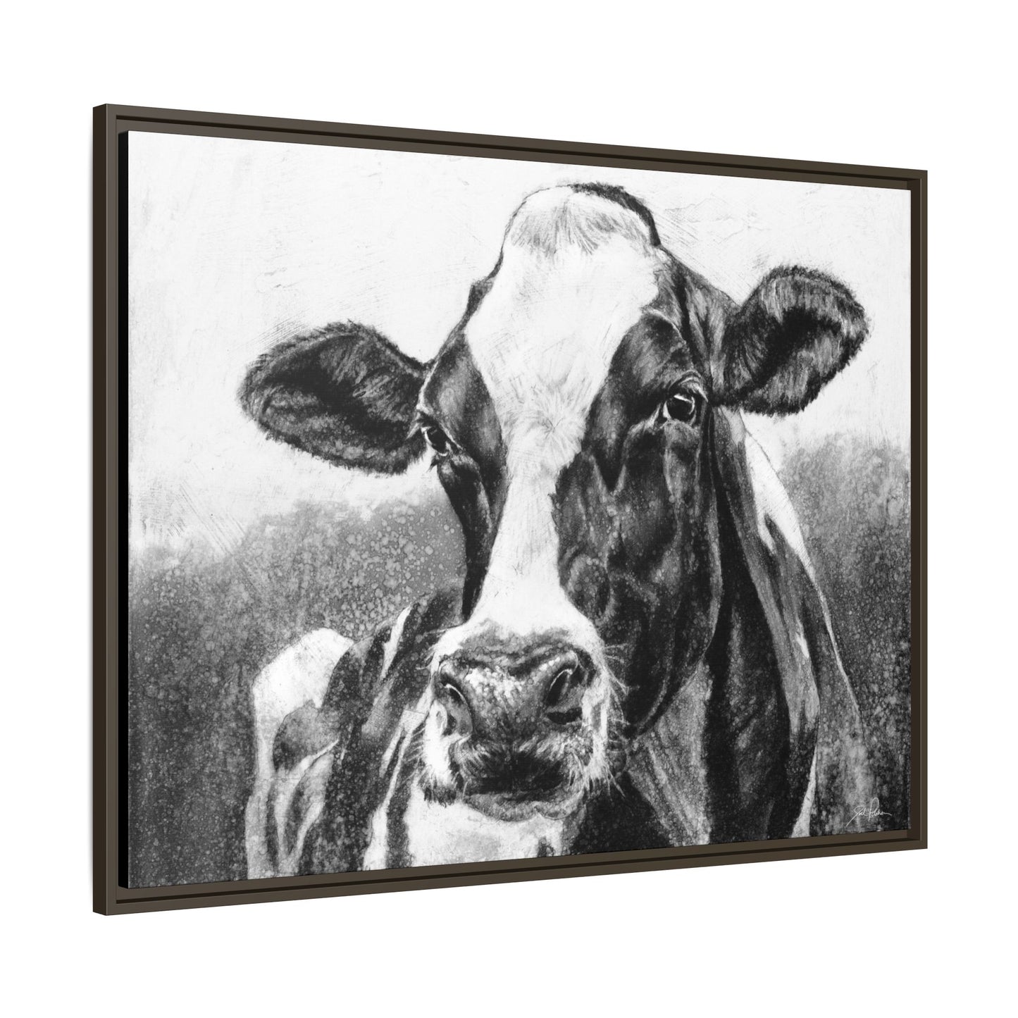 "Holstein" Framed Canvas
