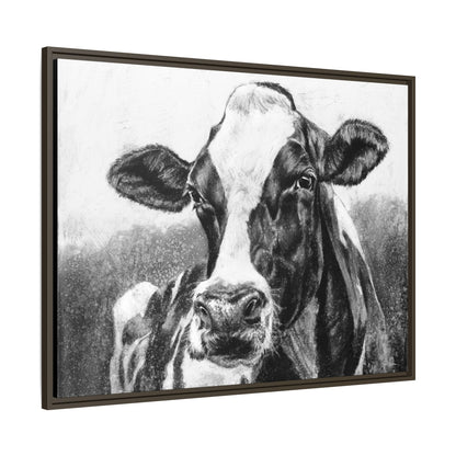 "Holstein" Framed Canvas